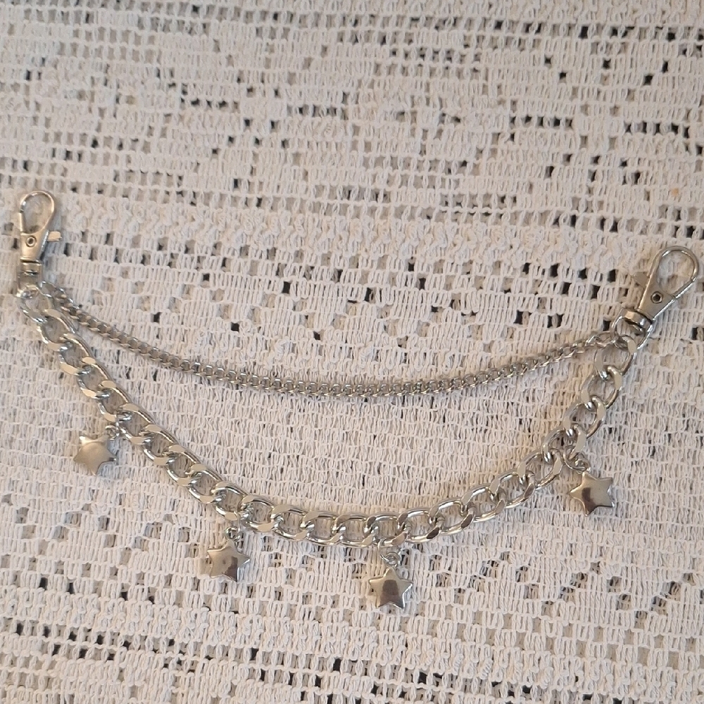 Silver Star Charm Chain Bracelet